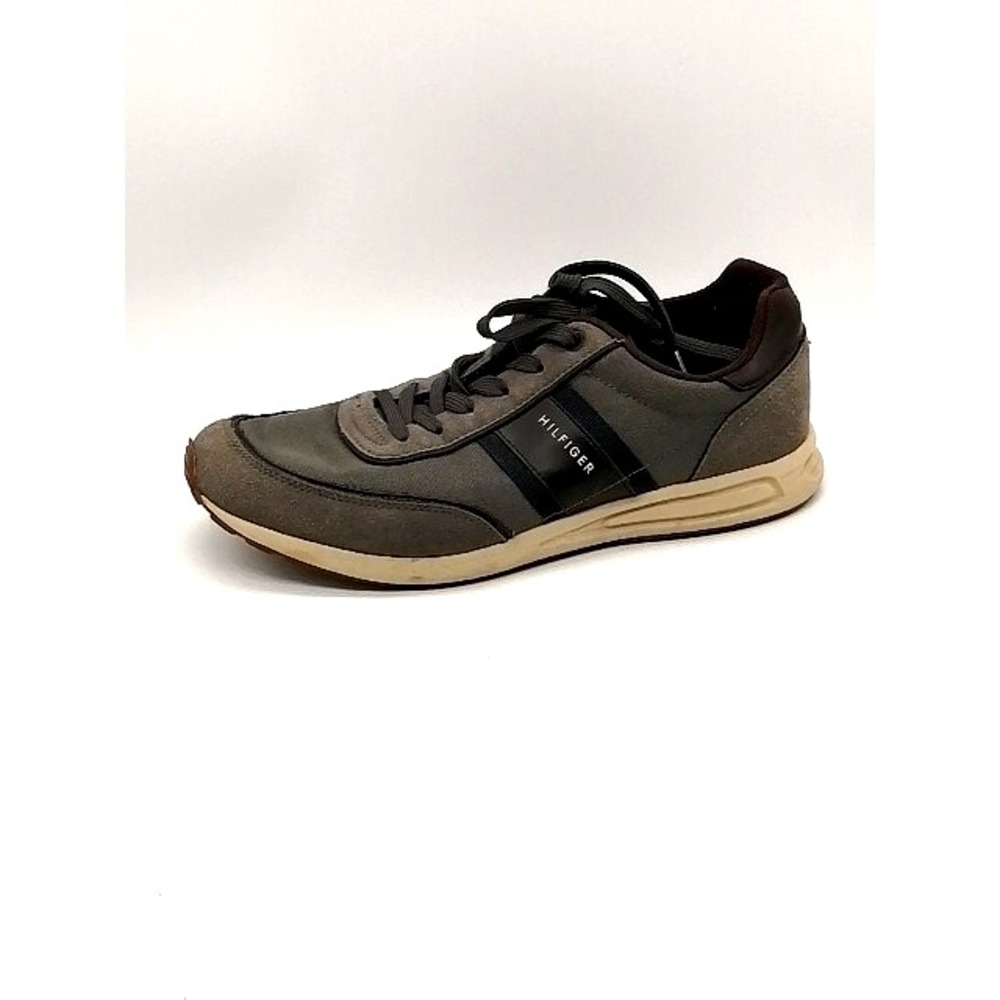 Tommy Hilfiger Mens Sneaker TMLink-F Gray 9.5 Lace Up Walking Shoes Casual